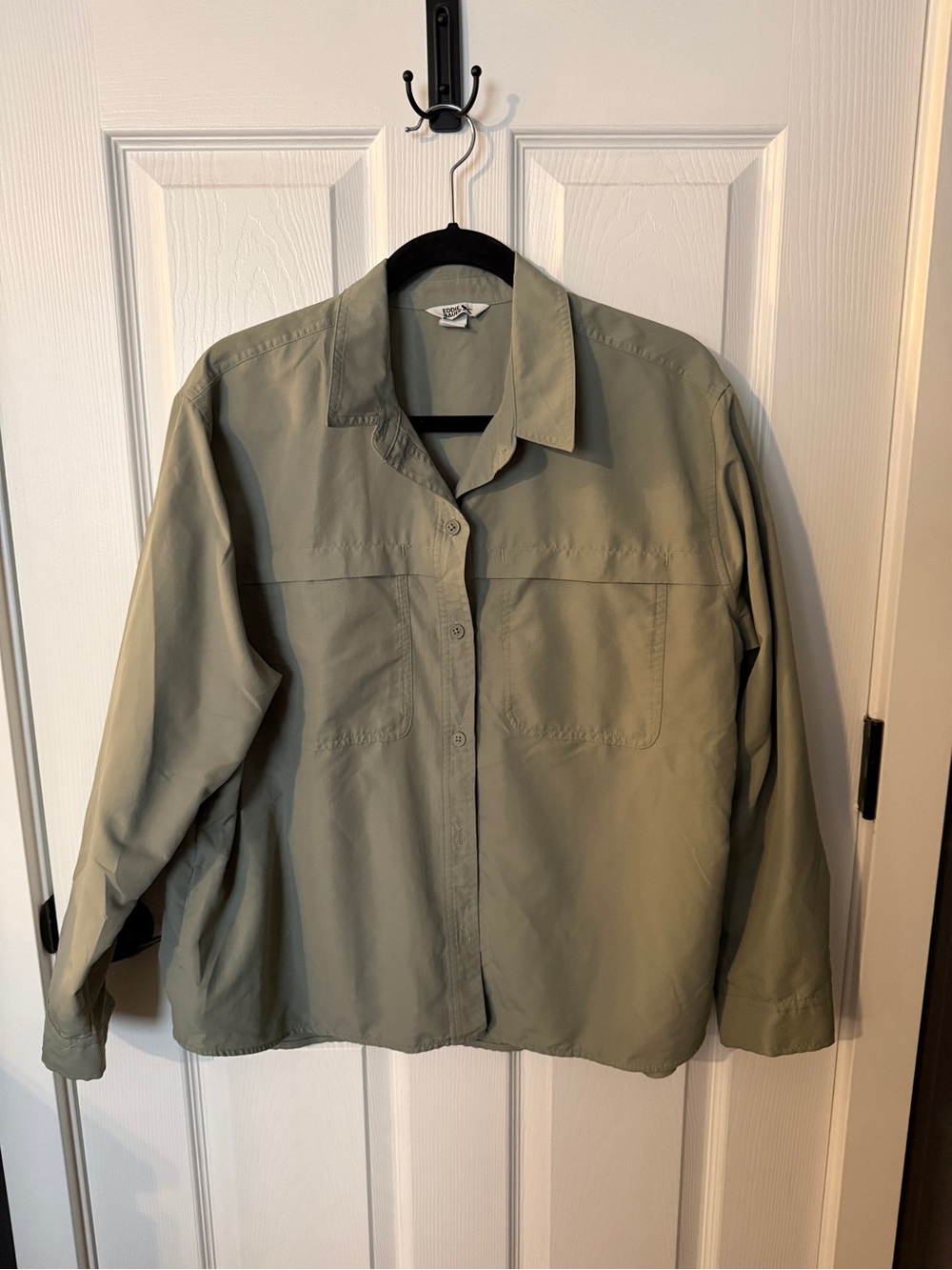 Light Olive Utility Shirt Jacket - Eddie Bauer